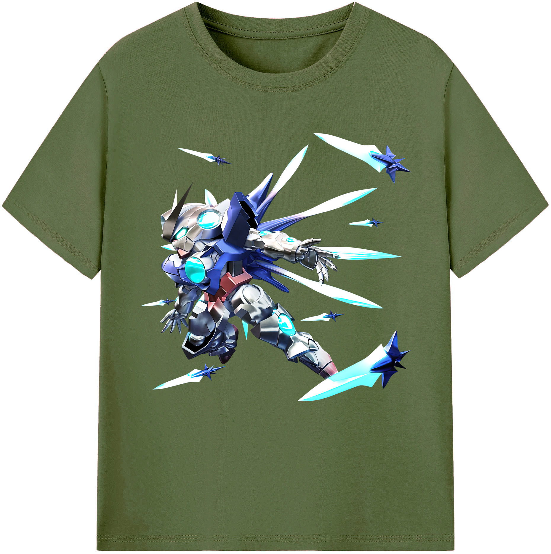 （画像用） 機動戦士ガンダム Mobile Suit Gundam 綿100％半袖Tシャツ（フロントプリント）